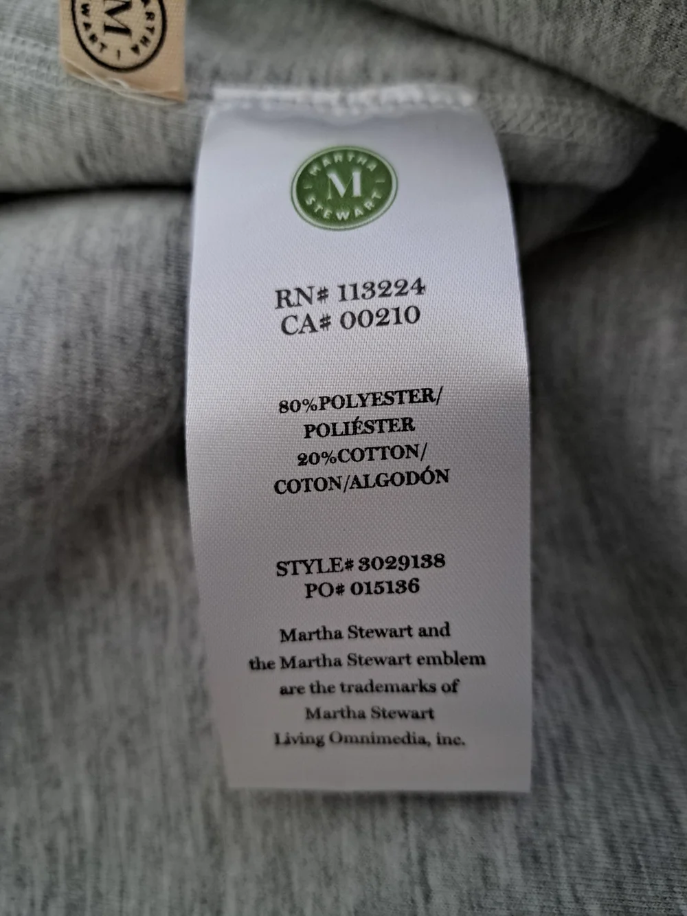 Martha Stewart Light Gray Sherpa Pullover Sweatshirt - Picture 12 of 13